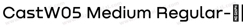 CastW05 Medium Regular字体转换